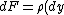 dF=\rho(dy)g